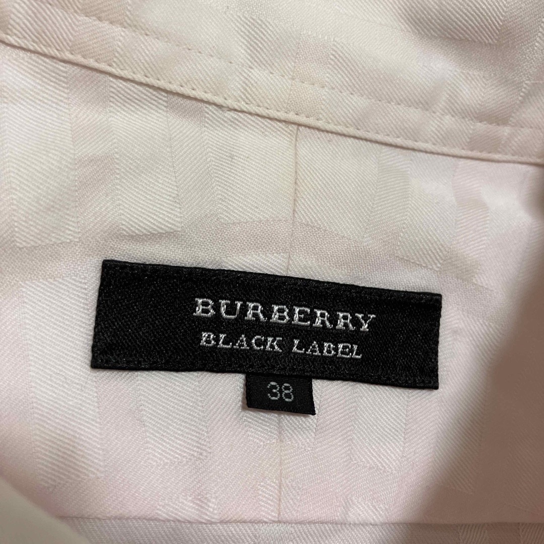 BURBERRY BLACK LABEL 長袖シャツ　ピンク　38サイズ