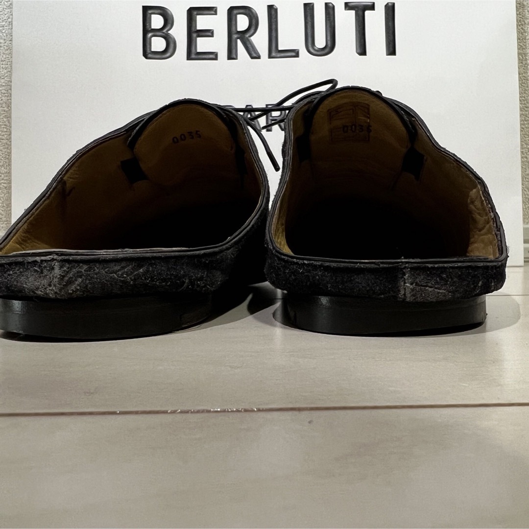 Berluti - ベルルッティ カリグラフィースクリットスウェードサンダル