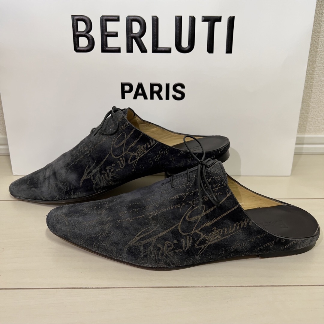 Berluti - ベルルッティ カリグラフィースクリットスウェードサンダル