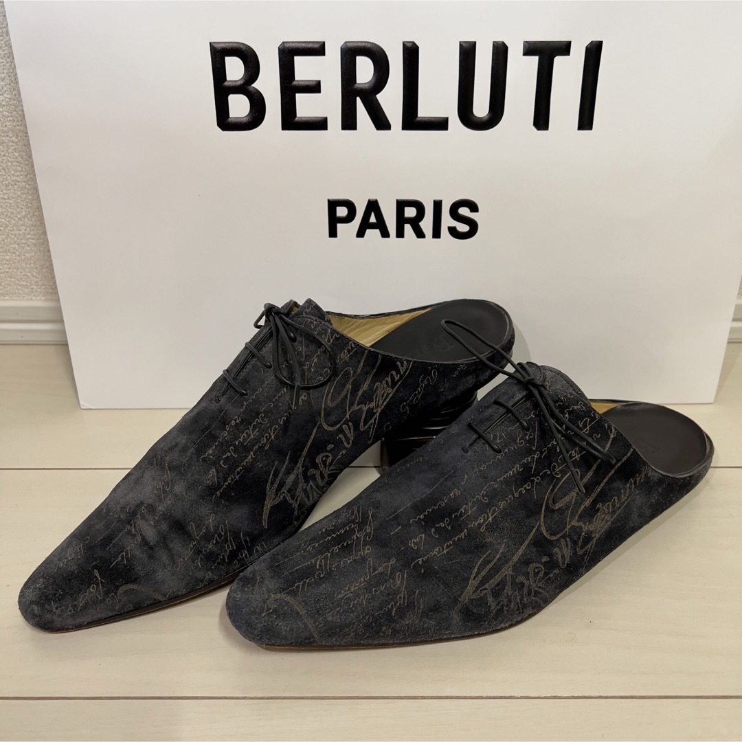 Berluti - ベルルッティ カリグラフィースクリットスウェードサンダル