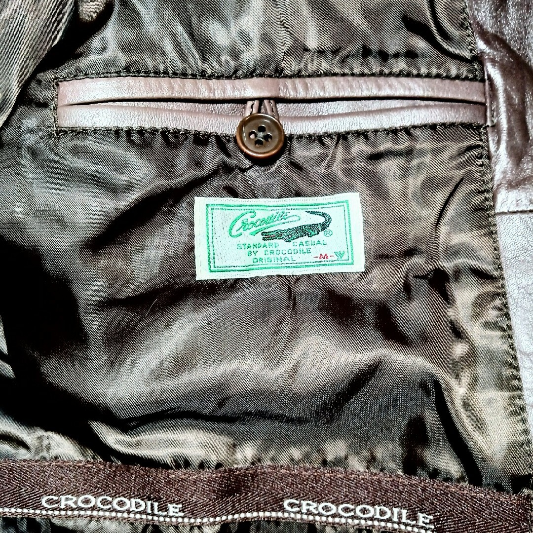 Crocodile - CROCODILE 本革ライダースジャケットの通販 by ソロモン's