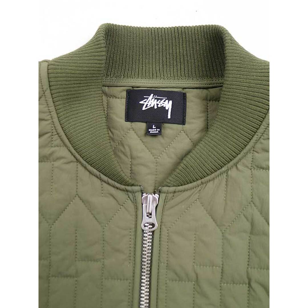 Stussy ステューシー S QUILTED LINER JACKET キルティングジャケット カーキ L 2