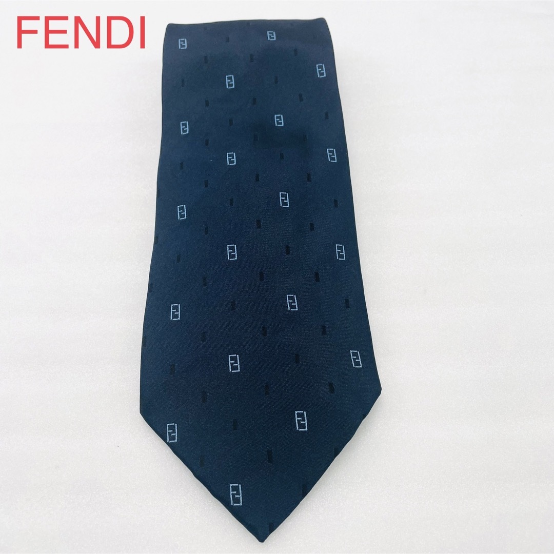 FENDI フェンディ ネクタイ ズッカ柄　ズッキーノ柄　FFロゴ　イタリア製