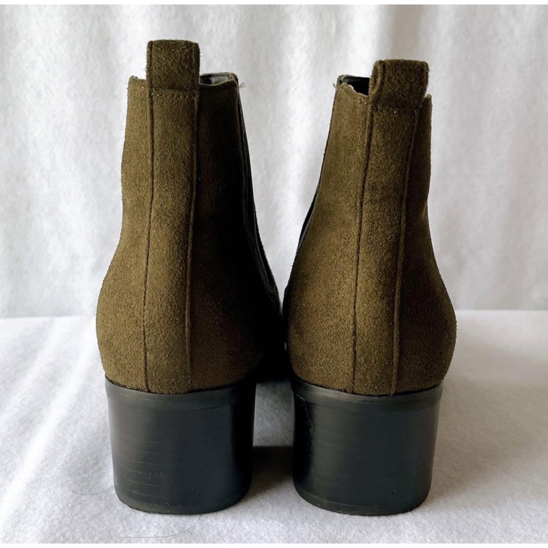 ORiental TRaffic(オリエンタルトラフィック)のオリエンタルトラフィック サイドゴア ショートブーツ ダークグリーン Mサイズ レディースの靴/シューズ(ブーツ)の商品写真