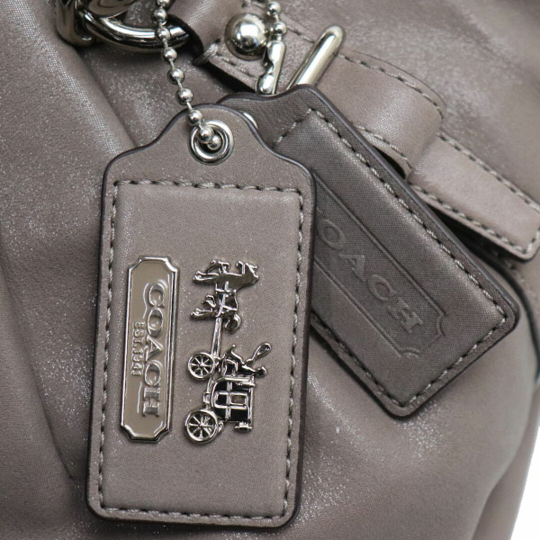 COACH コーチ マディソン プリーテッド レザー ソフィア サッチェル 2Wayショルダーバッグ グレージュ 17773 レディース