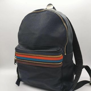 Paul Smith リュック　マルチカラー　大容量　A4　レザー　ロゴ