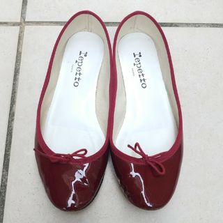 レペット(repetto)のレペット　ボルドー　37　エナメル(ハイヒール/パンプス)