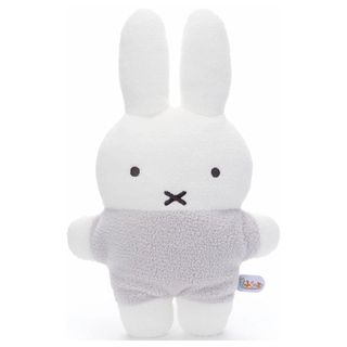 ミッフィー(miffy)のミッフィー もふらっと ぬいぐるみ ぬいぐるみクッション グレー(ぬいぐるみ)