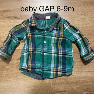 ベビーギャップ(babyGAP)のbaby GAP チェックシャツ　70(シャツ/カットソー)