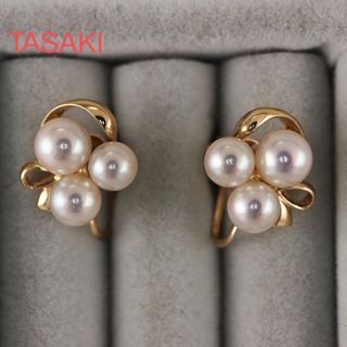 タサキ(TASAKI)の＜TASAKI＞　K18　パール　イヤリング　5.3〜6.2mm(イヤリング)