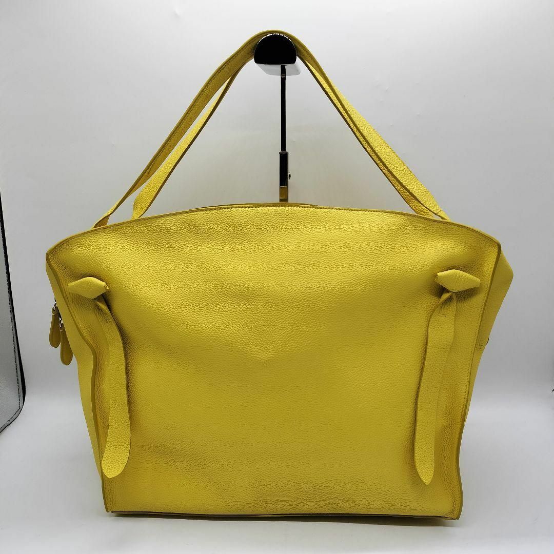 贅沢屋の 極美品✨ジルサンダー トートバッグ ロゴ型押し 大容量 A4