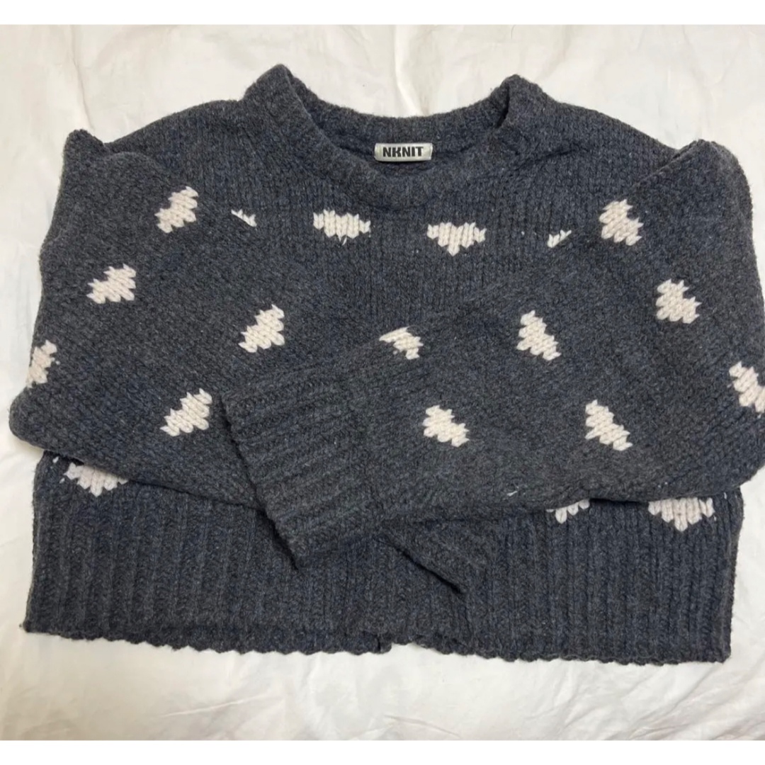 nknit ンニット ハートパターンニットの通販 by ppp|ラクマ