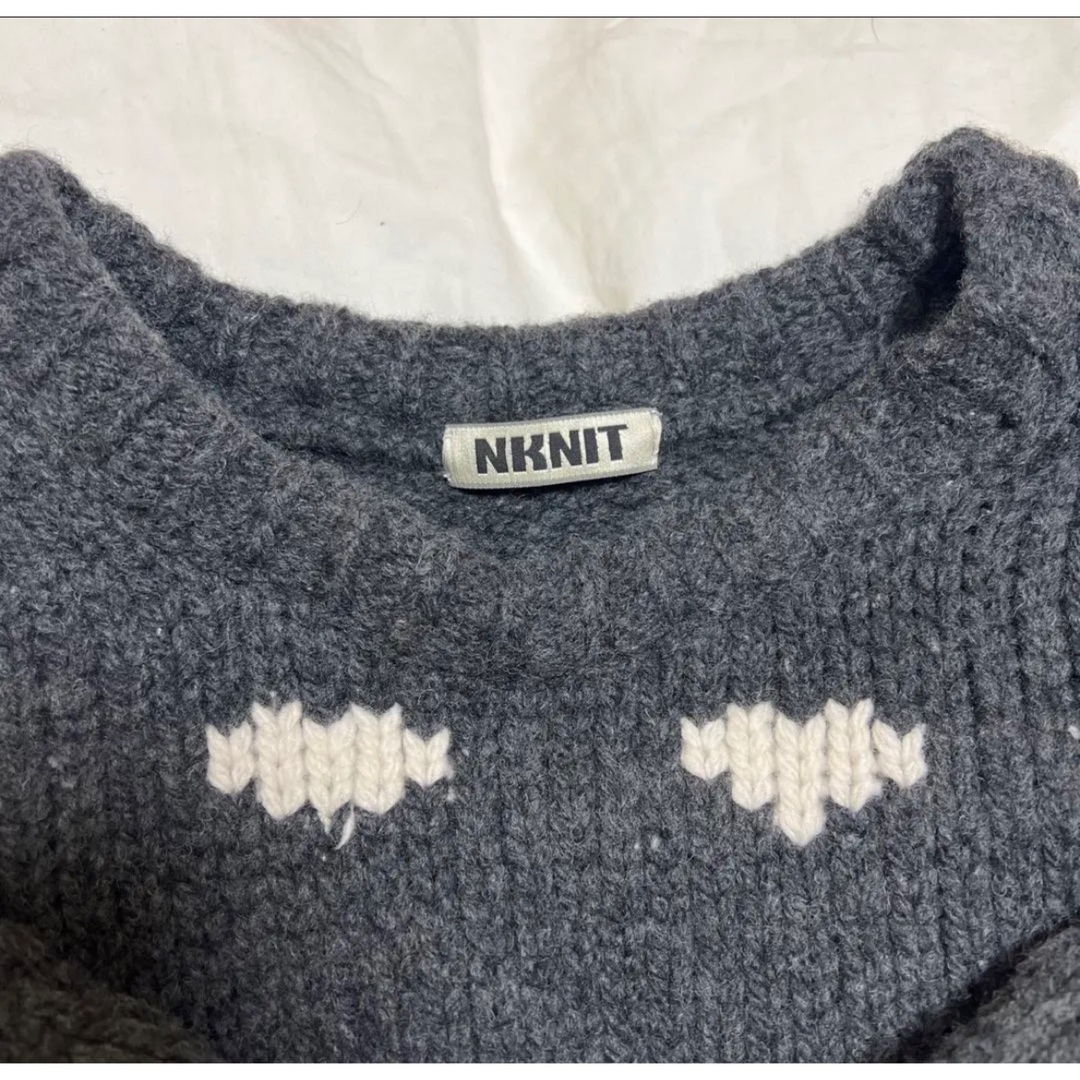 nknit ンニット ハートパターンニットの通販 by ppp｜ラクマ