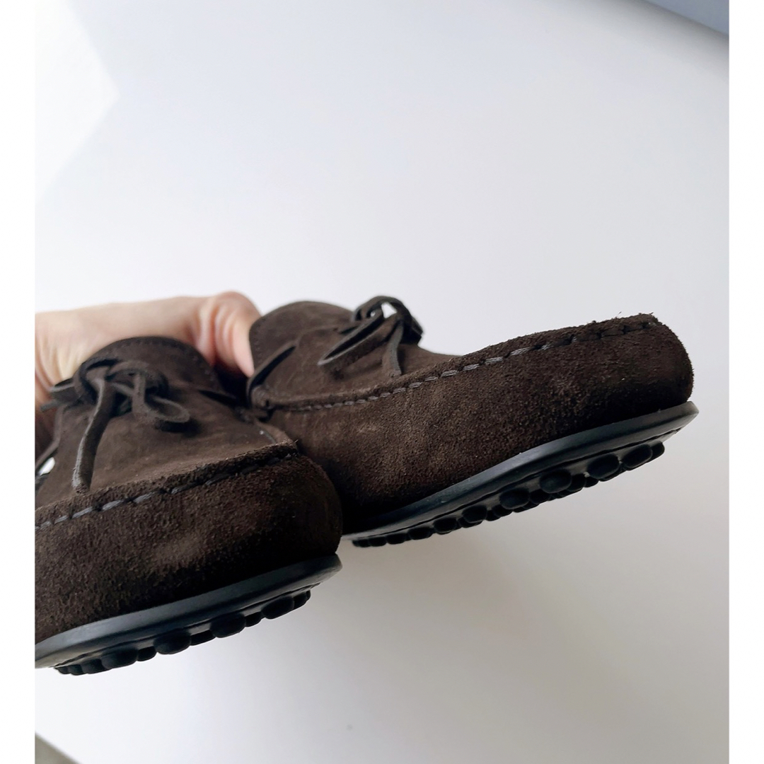 TOD'S(トッズ)のトッズ  ブラウン スエード シティーゴンミーニ ドライビングシューズ メンズの靴/シューズ(スリッポン/モカシン)の商品写真