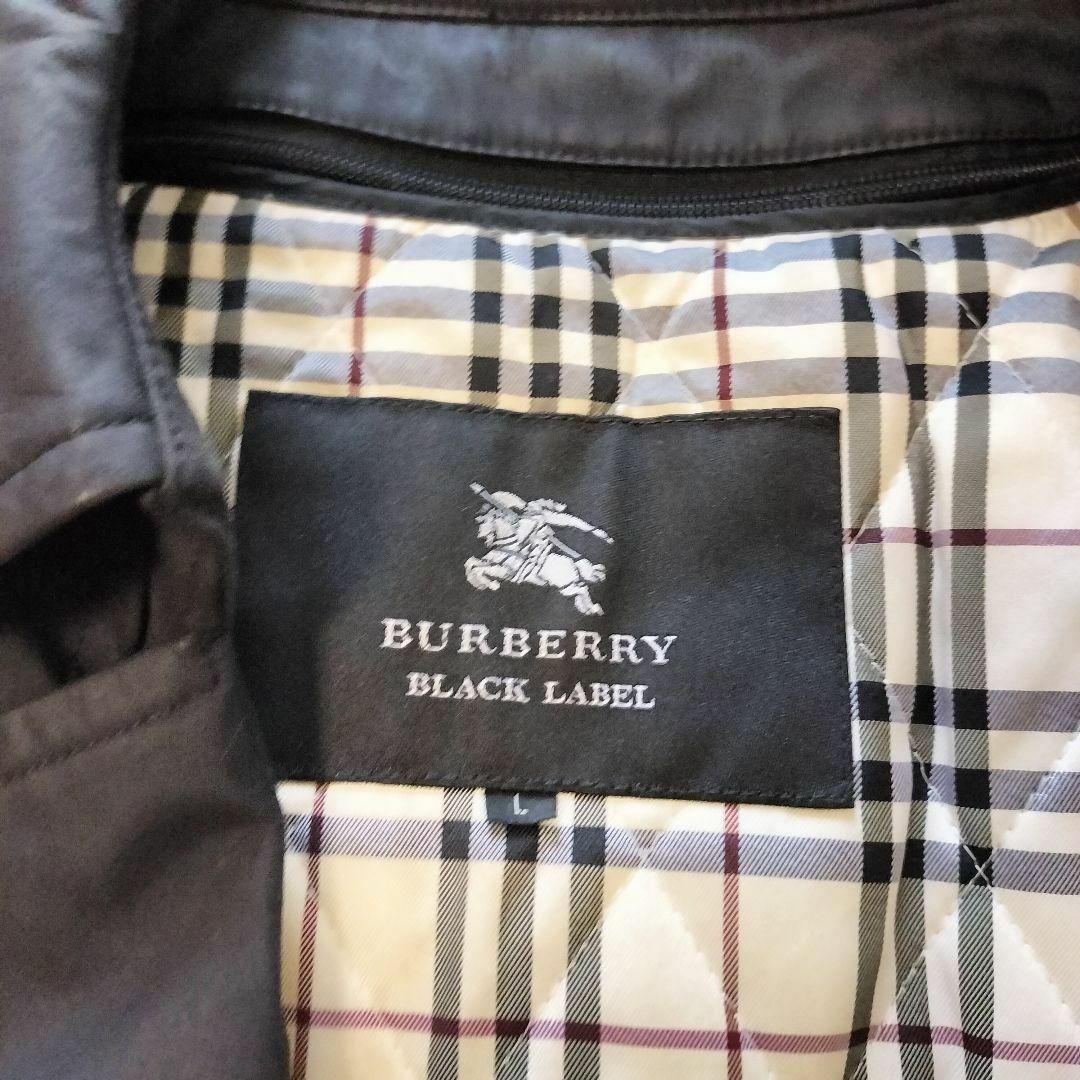 BURBERRY BLACK LABEL(バーバリーブラックレーベル)の美品✨バーバリーブラックレーベル トレンチ コート ベルト ライナー 黒 L メンズのジャケット/アウター(トレンチコート)の商品写真