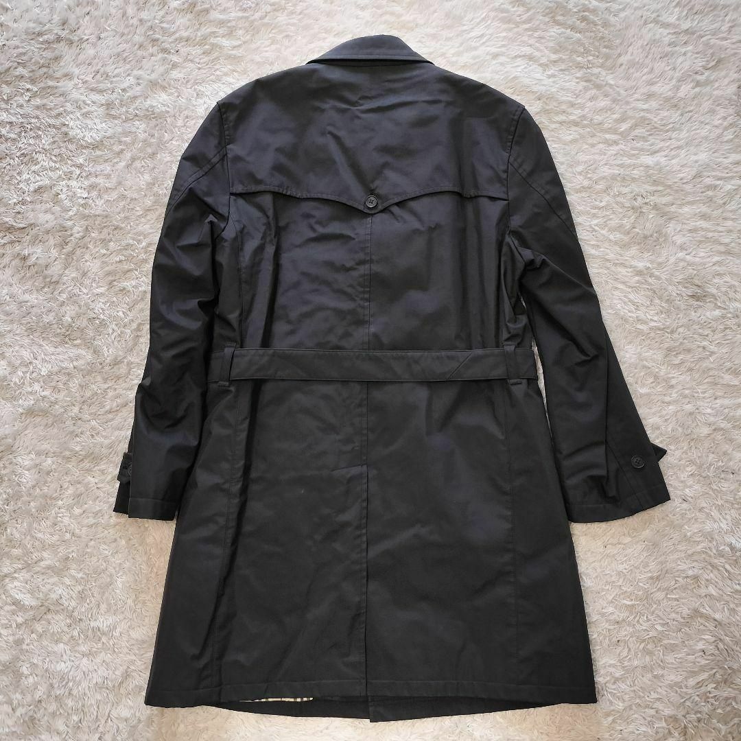 BURBERRY BLACK LABEL(バーバリーブラックレーベル)の美品✨バーバリーブラックレーベル トレンチ コート ベルト ライナー 黒 L メンズのジャケット/アウター(トレンチコート)の商品写真