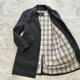 バーバリーブラックレーベル(BURBERRY BLACK LABEL)の美品✨バーバリーブラックレーベル トレンチ コート ベルト ライナー 黒 L(トレンチコート)