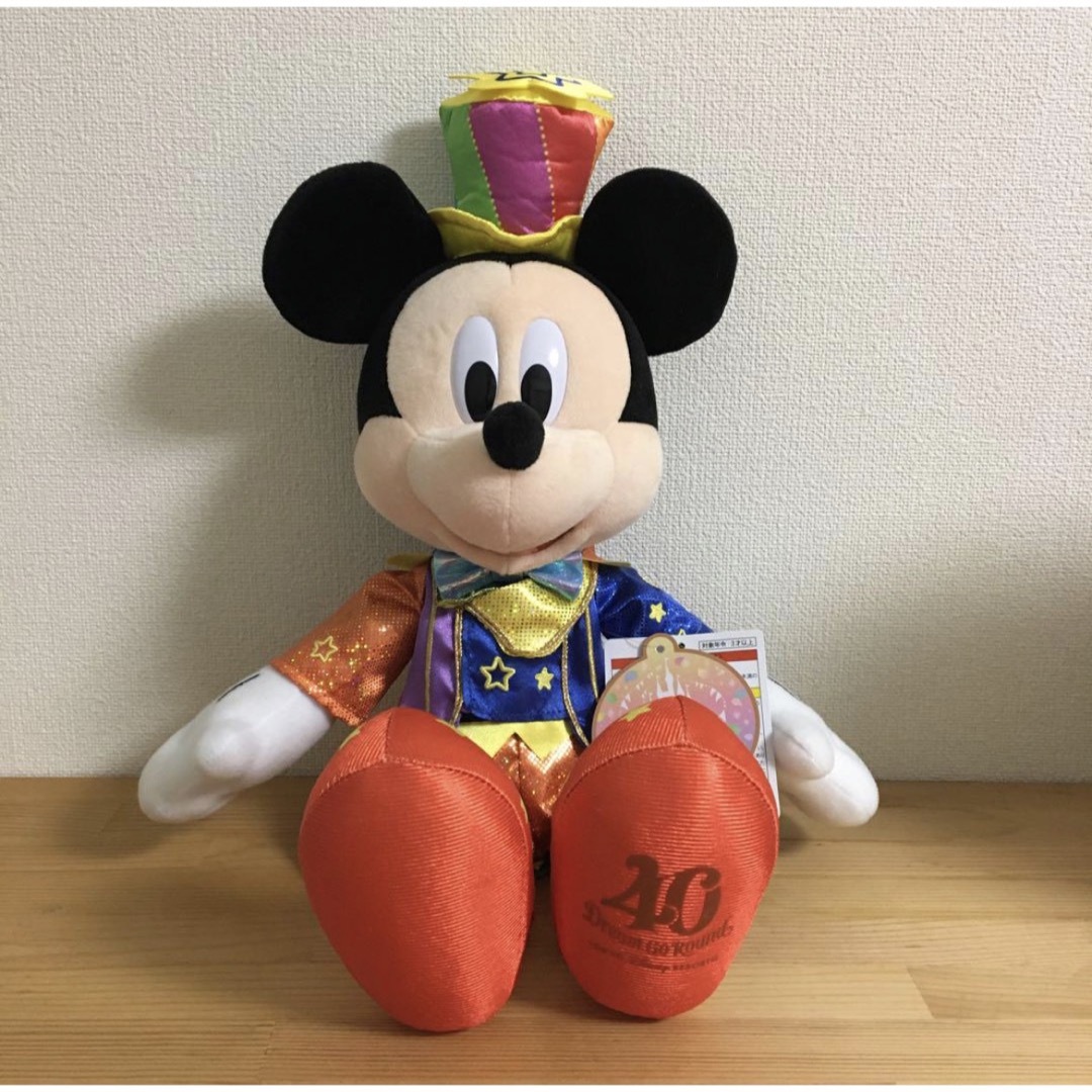 東京ディズニーランド40周年 ミッキーマウス ぬいぐるみ 記念グッズ