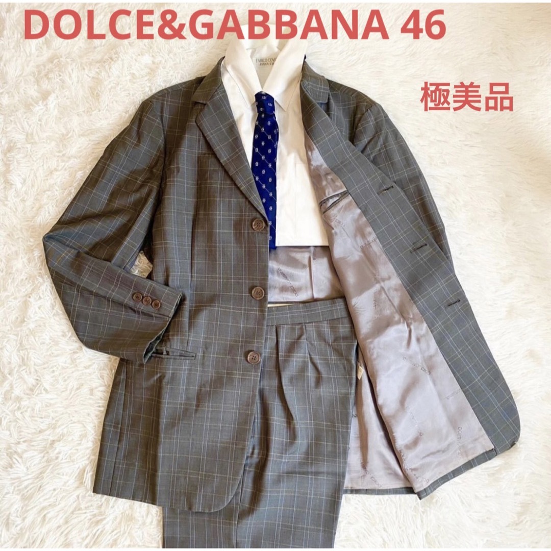 DOLCE&GABBANA ドルチェ&ガッバーナ　セットアップスーツ46 超美品 | フリマアプリ ラクマ