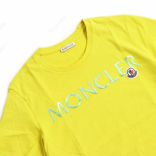 美品●20SS MONCLER モンクレール トリコロール ロゴワッペン付き クルーネック 半袖Tシャツ ブラック S 正規品 メンズ 春夏おすすめ◎