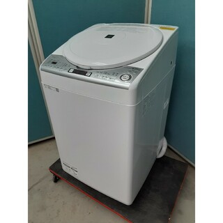 SHARP - 美品 シャープ縦型洗濯乾燥機8.0kg/4.5kg ヒーター乾燥 ES