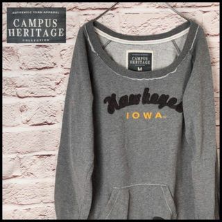 CAMPUS HERITAGE　トレーナー　ポケット付き　レディース ゆるだぼ(トレーナー/スウェット)