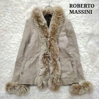 【ベルト付き】ROBERTO MASSINI リアルムートンコート 9