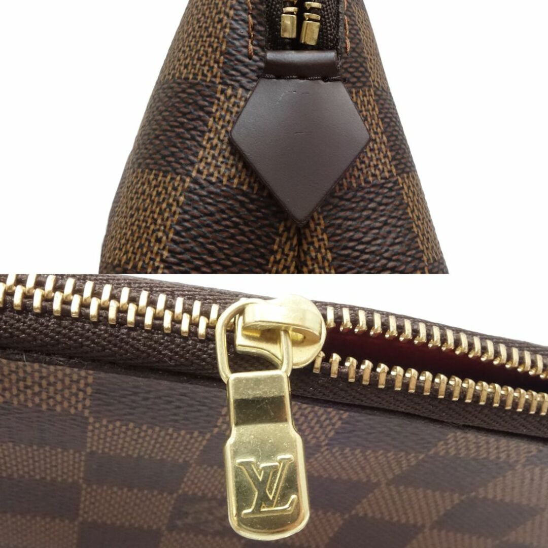 LOUIS VUITTON ルイヴィトン ダミエ ポシェット・コスメティックPM N47516 化粧ポーチ エベヌ/083936