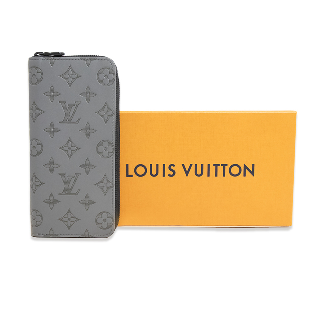 LOUIS VUITTON(ルイヴィトン)のルイ ヴィトン ジッピーウォレット ヴェルティカル 長財布 モノグラムシャドウ レザー グレー マットブラック金具 M81384 箱付 LOUIS VUITTON（未使用　展示品） メンズのファッション小物(長財布)の商品写真