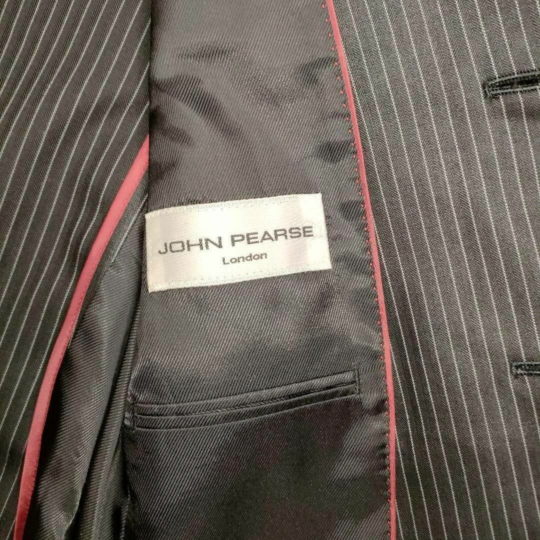 ジョンピアーズ スーツ セットアップ ストライプ ブラック JOHNPEARSE メンズのスーツ(セットアップ)の商品写真