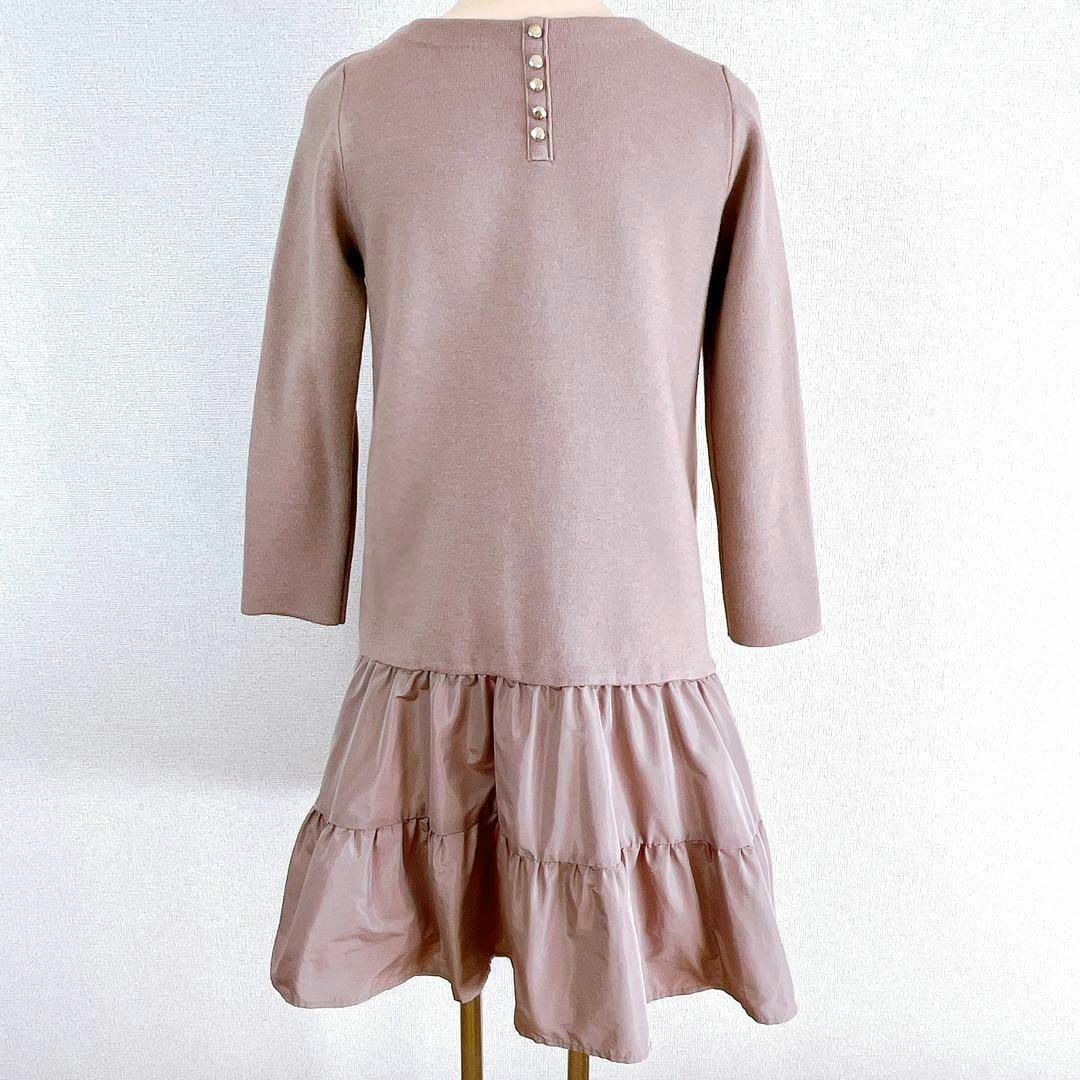 美品✨JUSGLITTY ジャスグリッティー 異素材ドッキングワンピース 1 2