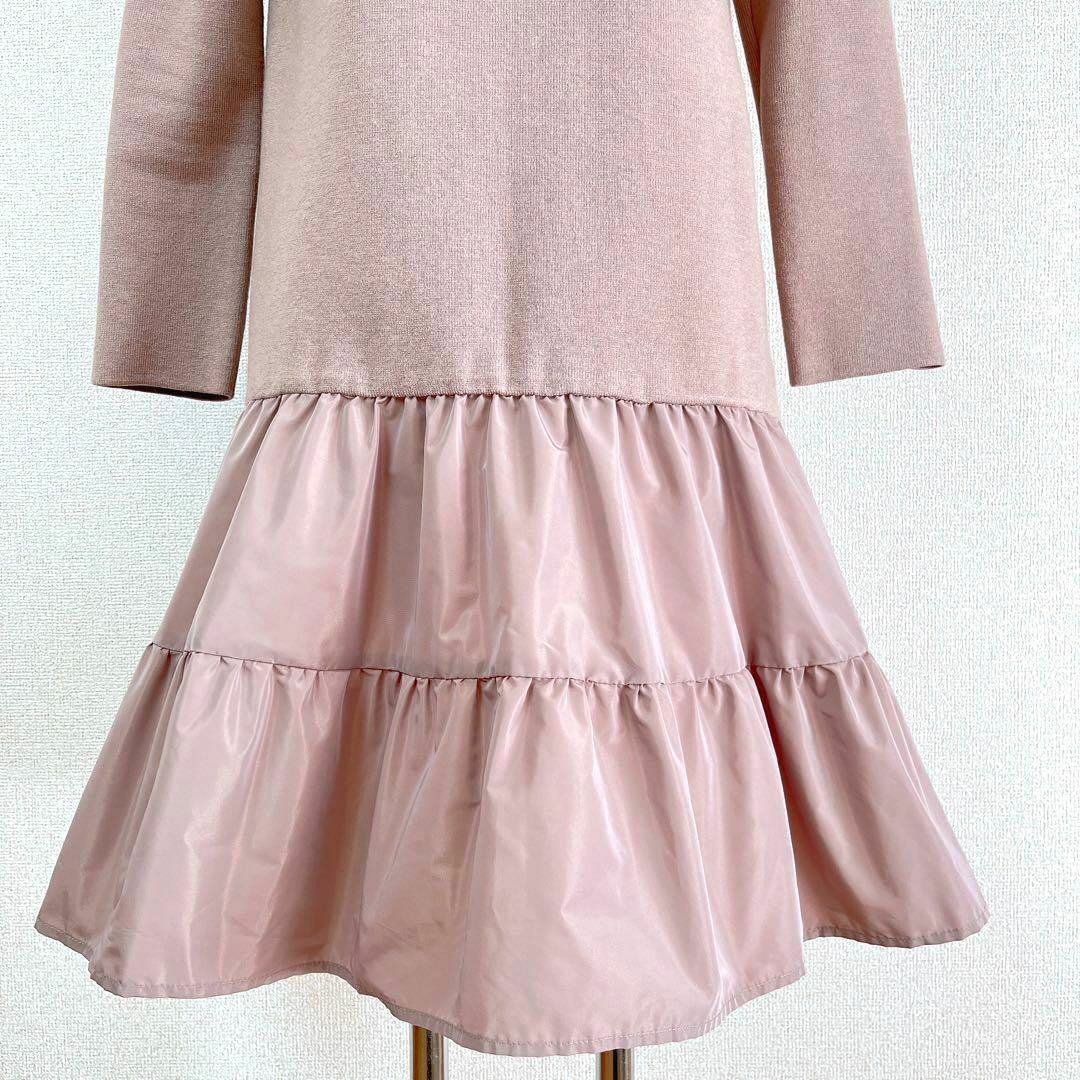 美品✨JUSGLITTY ジャスグリッティー 異素材ドッキングワンピース 1 4