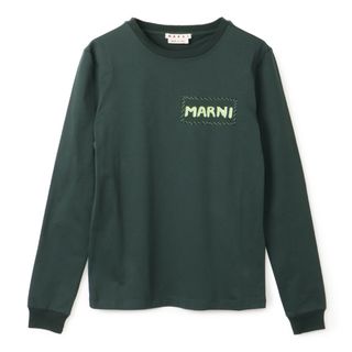 マルニ(Marni)のマルニ MARNI Tシャツ 長袖 ロゴ レギュラーフィット カットソー 長袖シャツ ロンT クルーネック 2023年秋冬新作 THJE0294X0 UTC017 00V89(Tシャツ(長袖/七分))