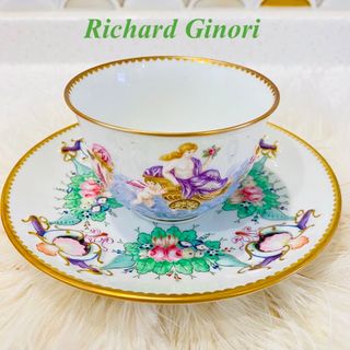 美品 Richard Ginori リチャードジノリ ベッキオホワイト ティーカップ＆ソーサー 3客 セット SC6156S