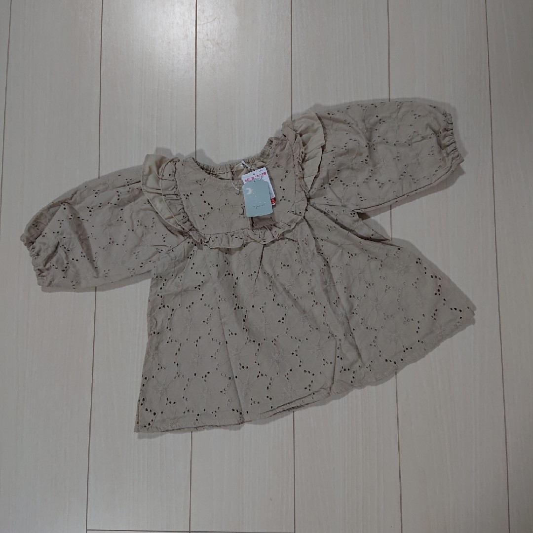 しまむら(シマムラ)のしまむら juo カットワークレースブラウス キッズ/ベビー/マタニティのキッズ服女の子用(90cm~)(ブラウス)の商品写真