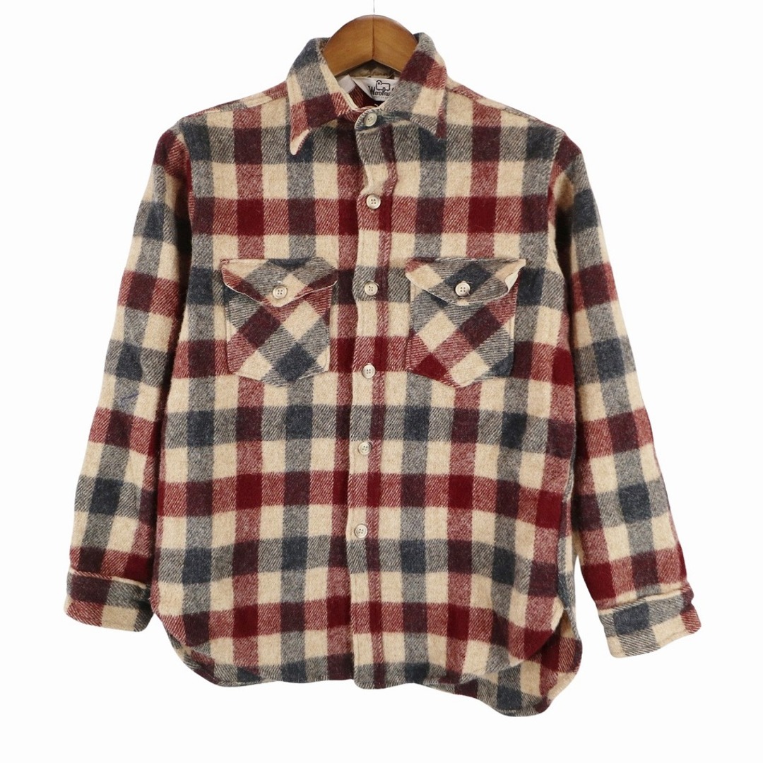 WOOLRICH(ウールリッチ)の70年代 WOOLRICH ウールリッチ ネルシャツ 長袖シャツ チェック柄 マルチカラー (メンズ L相当) O7354 中古 古着 メンズのトップス(シャツ)の商品写真