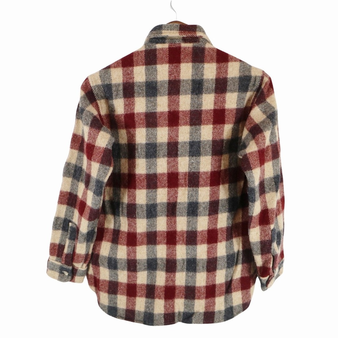 WOOLRICH(ウールリッチ)の70年代 WOOLRICH ウールリッチ ネルシャツ 長袖シャツ チェック柄 マルチカラー (メンズ L相当) O7354 中古 古着 メンズのトップス(シャツ)の商品写真