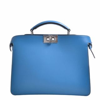 フェンディ(FENDI)の【中古】FENDI フェンディ レザー ピーカブー アイシーユー ミニ 2WAY ハンドバッグ 7VA530 ブルー by(その他)