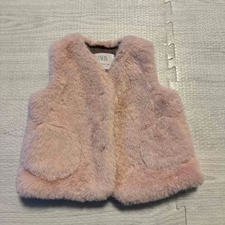 ザラキッズ(ZARA KIDS)の美品　　ZARA kids  ファーベスト　(ジャケット/コート)