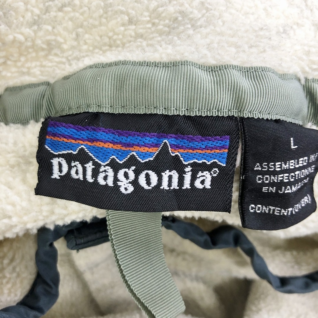 00s～ patagonia パタゴニア シンチラスナップT フリースジャケット アウトドア キャンプ 防寒 アイボリー (メンズ L)   O7423