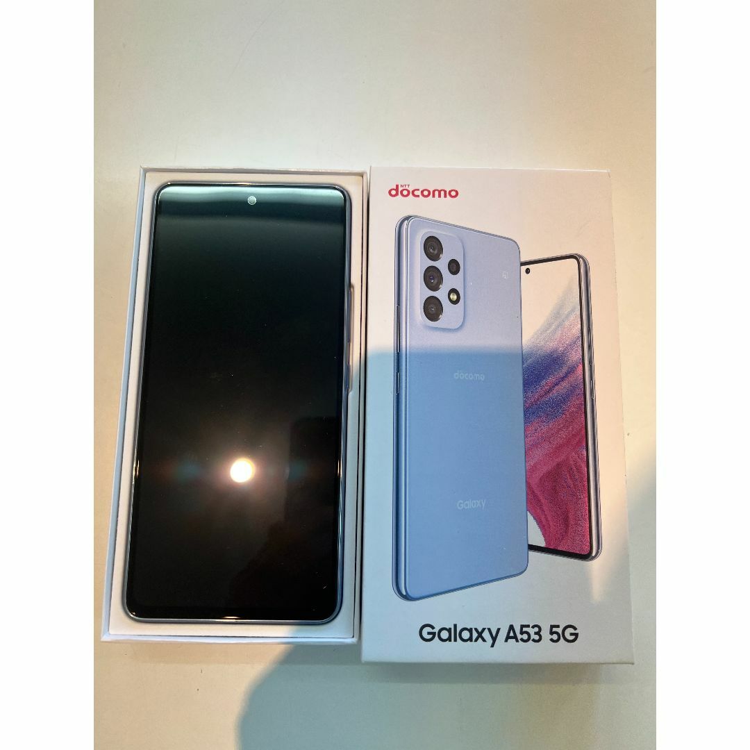 極美品 SIMフリー Galaxy A53 5G ブルー SC-53C 1
