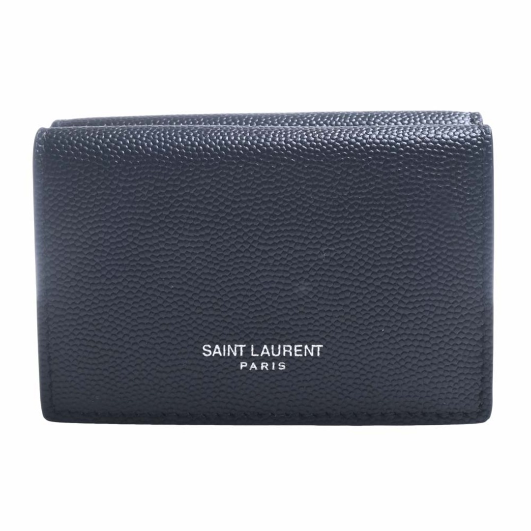 その他SAINT LAURENT サンローラン レザー 三つ折り コンパクト財布 459996 ブラック by