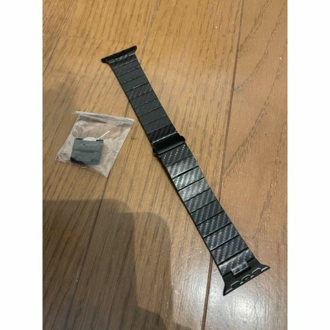 Apple Watch アップルウォッチ バンド ン カーボン ブラック ベルト スマホ/家電/カメラのスマホアクセサリー(iPhoneケース)の商品写真