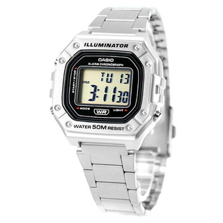 カシオ(CASIO)の【新品】カシオ CASIO 腕時計 ユニセックス W-218HD-1AVDF チプカシ クオーツ 液晶xシルバー デジタル表示(腕時計)