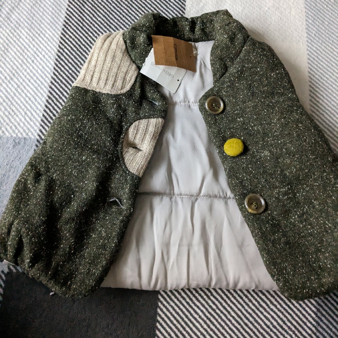 Green Parks ニット ダウンベストセット 100 キッズ/ベビー/マタニティのキッズ服男の子用(90cm~)(ニット)の商品写真