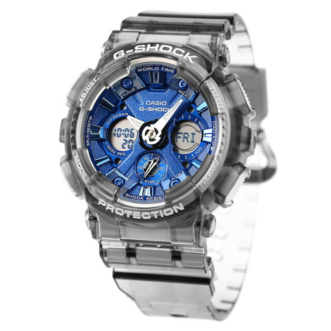 カシオ CASIO G-SHOCK 腕時計 ユニセックス GMA-S120TB-8ADR Gショック クオーツ 液晶/ブルーxブラックスケルトン アナデジ表示