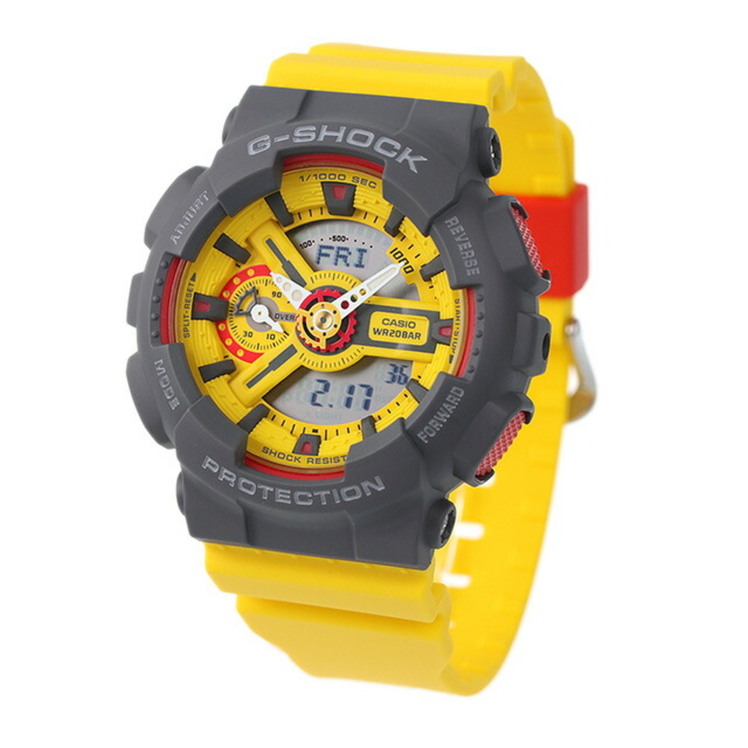 カシオ CASIO G-SHOCK 腕時計 ユニセックス GMA-S110Y-9ADR Gショック クオーツ 液晶/イエローxイエロー アナデジ表示