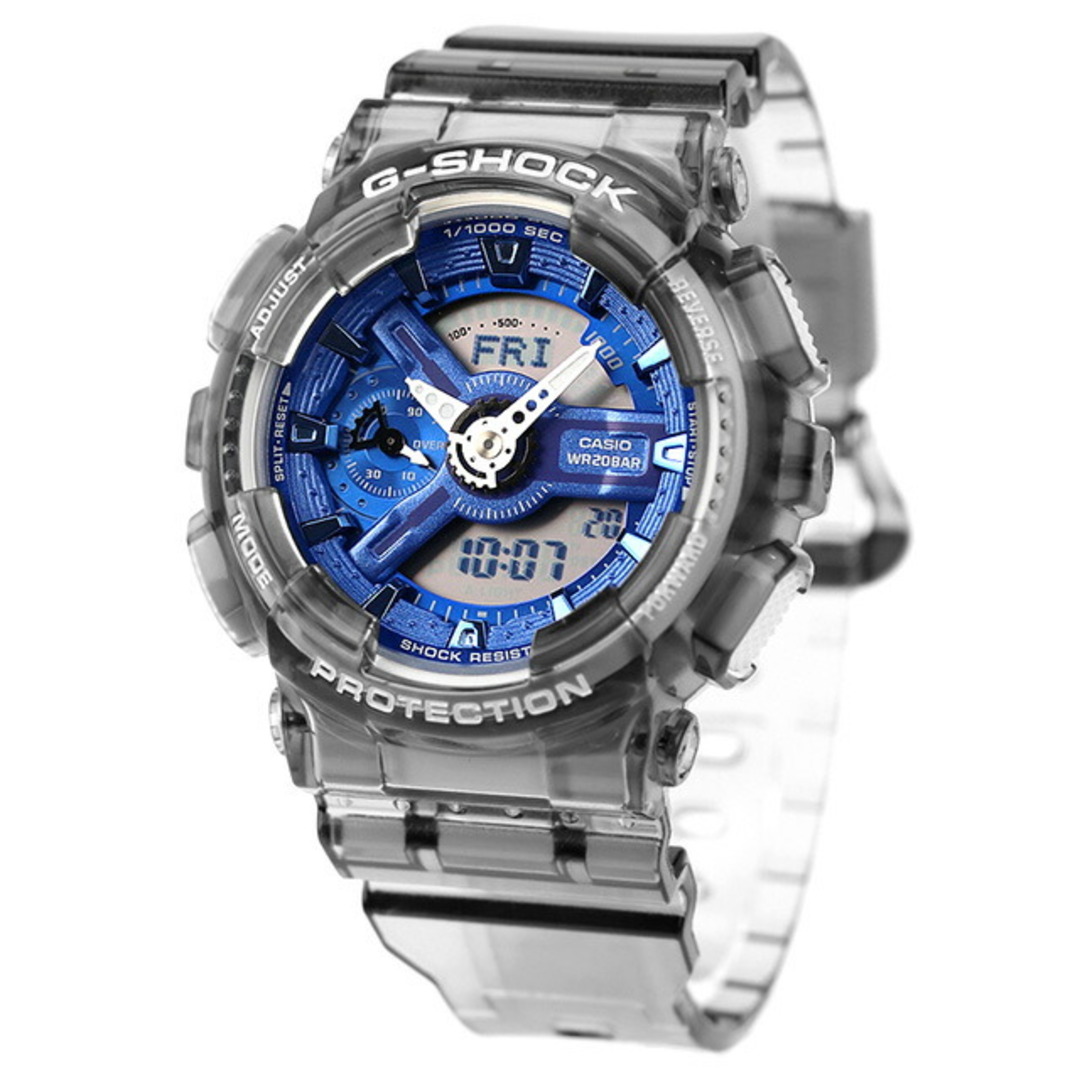 カシオ CASIO G-SHOCK 腕時計 ユニセックス GMA-S110TB-8ADR Gショック クオーツ 液晶/ブルーxブラックスケルトン アナデジ表示