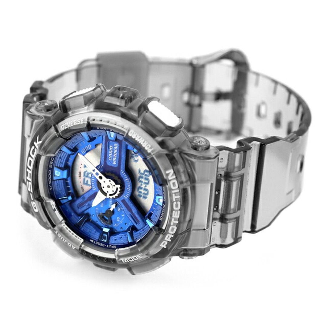 カシオ CASIO G-SHOCK 腕時計 ユニセックス GMA-S110TB-8ADR Gショック クオーツ 液晶/ブルーxブラックスケルトン アナデジ表示