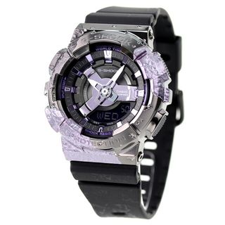 カシオ(CASIO)の【新品】カシオ CASIO G-SHOCK 腕時計 ユニセックス GM-S114GEM-1A2DR Gショック クオーツ ブラック/パープルxブラック アナデジ表示(腕時計)